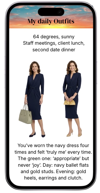 Vereme daily outfit screen
